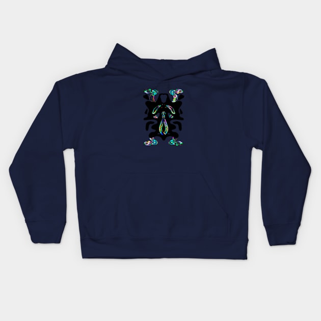 Snake splotch Kids Hoodie by Art by Lex